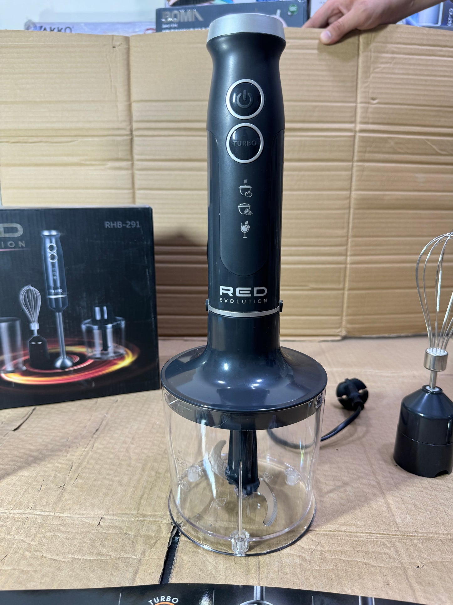 Lot imported Red evolution 4 in 1 hand blender set