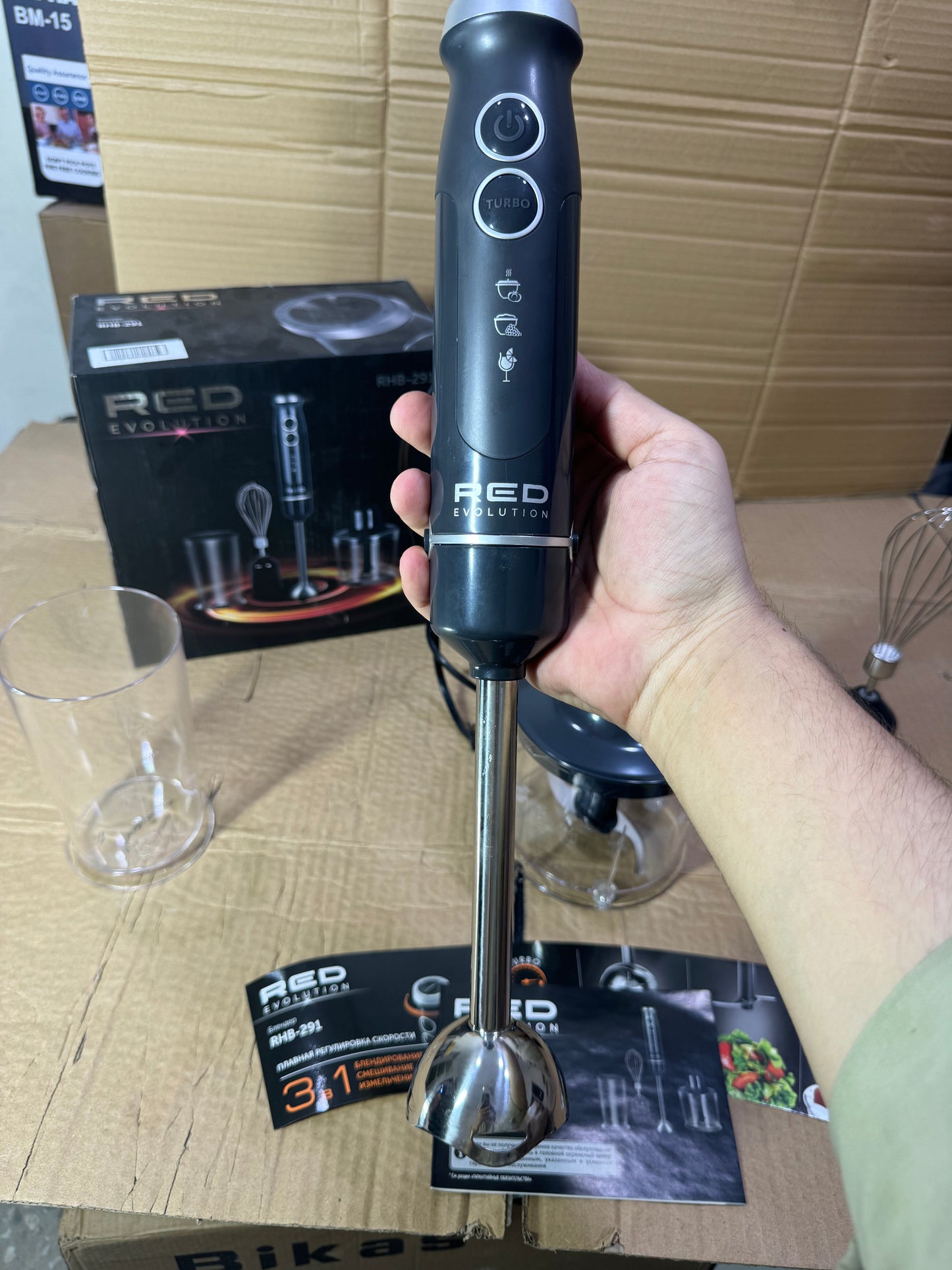 Lot imported Red evolution 4 in 1 hand blender set