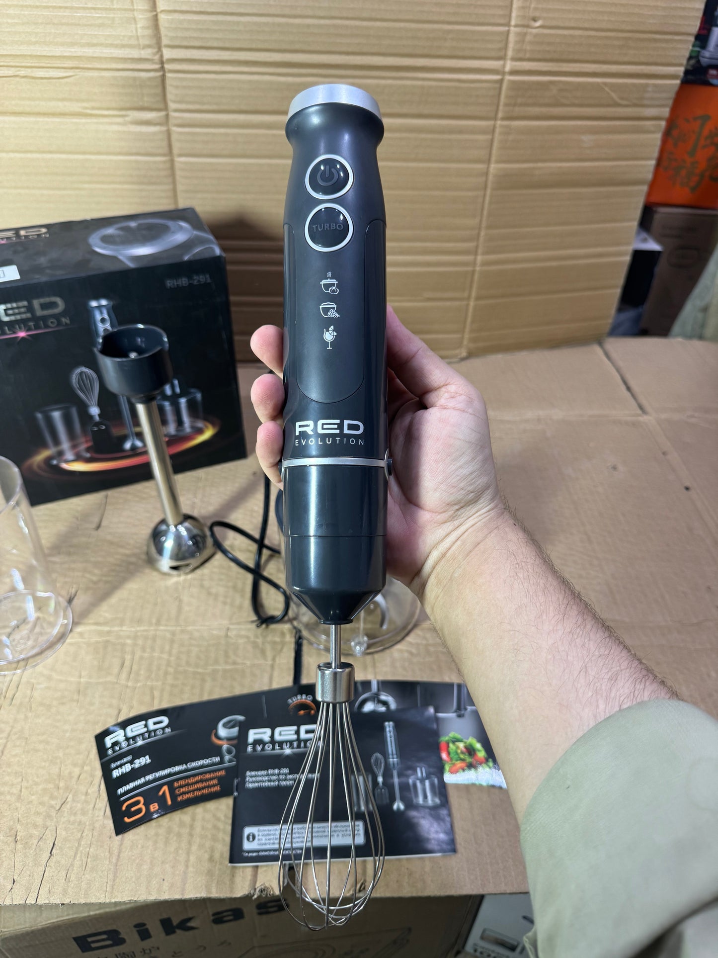 Lot imported Red evolution 4 in 1 hand blender set