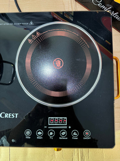 German lot 2 burner silver crest infrared cooker hot plate