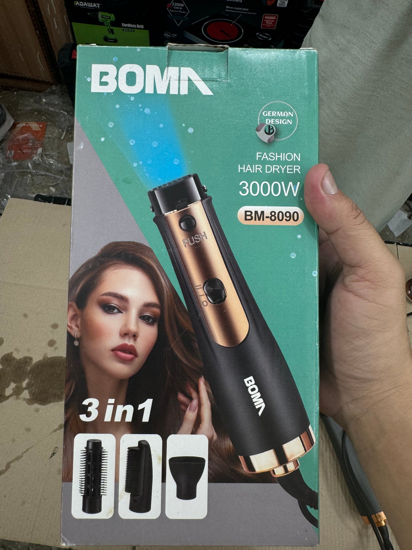 Germany lot Boma 3 in 1 hair dryer set