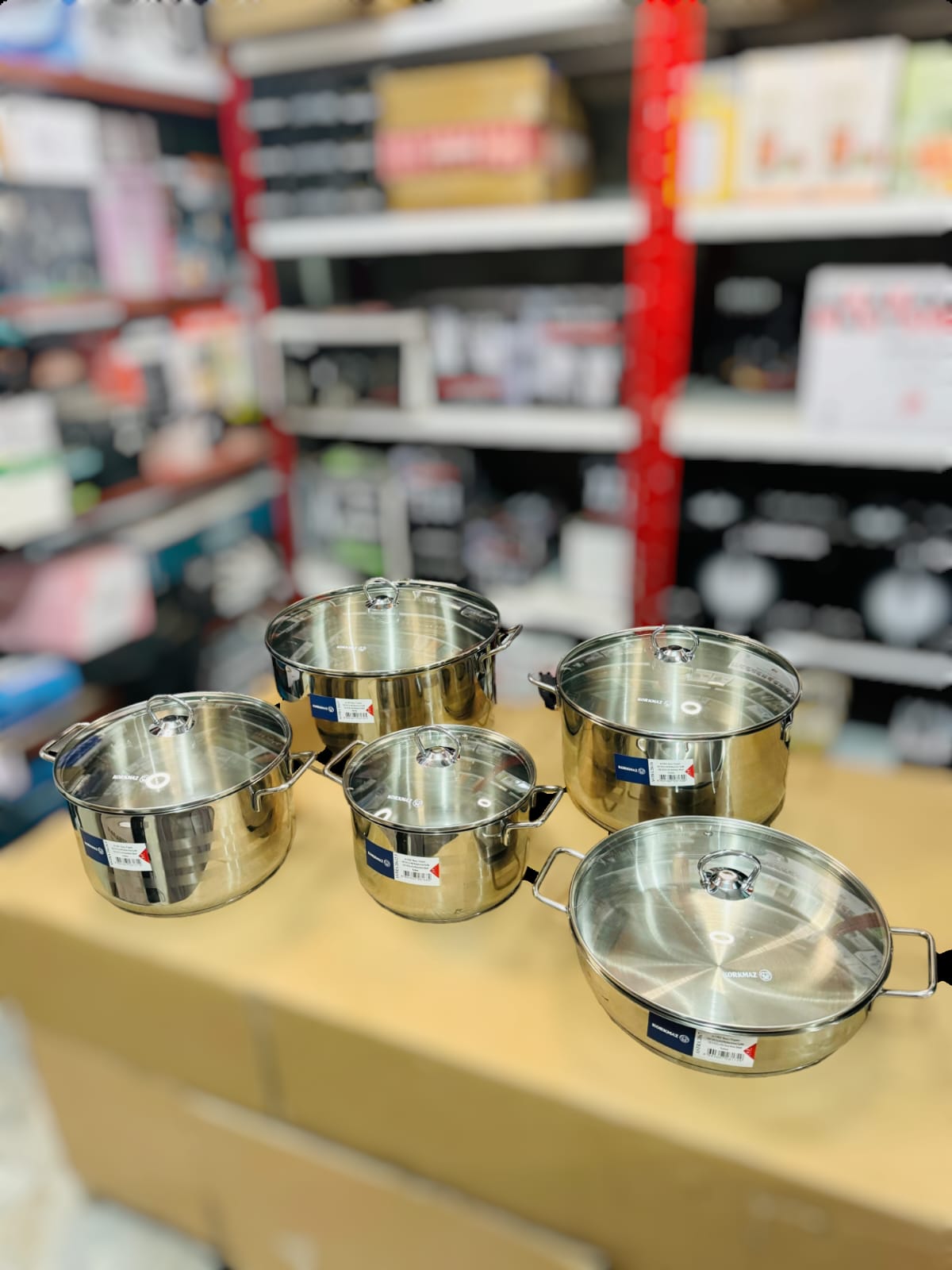 Korkmaz Turkey Astra A-1901 Cookware Set Cr-Ni