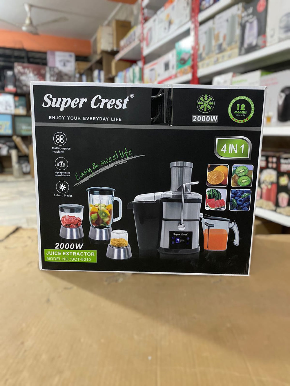 Super Crest 4in1 Digital juicer blender Grinder
