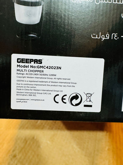 GEEPAS 6L Multi Chopper 1200W-42023