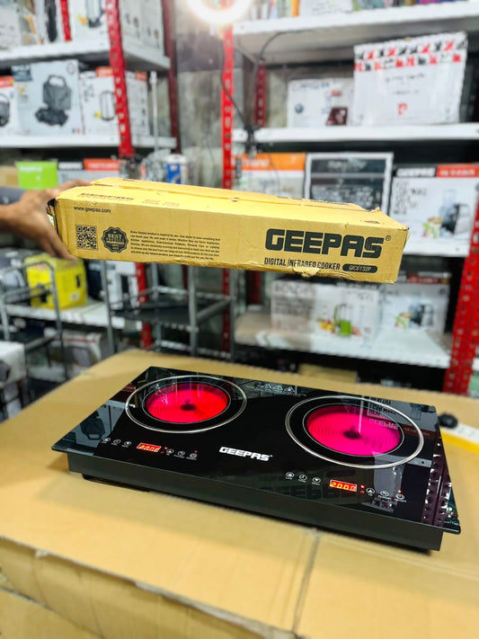 Geepas Double Burner Hot Plate built-in -6132