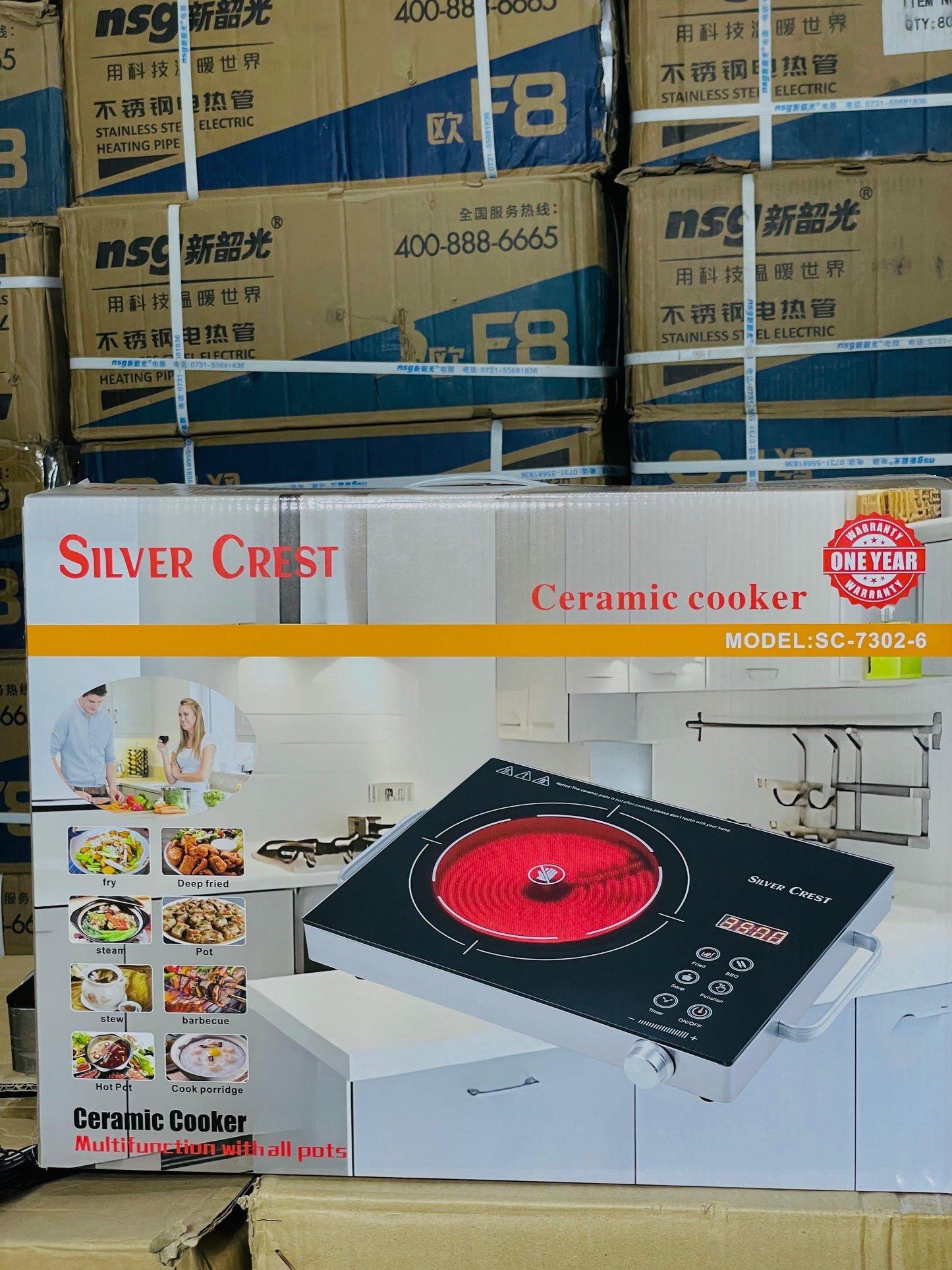 Powerful Electric Ceramic Hotplate - Portable Cooking Solution for Every Kitchen