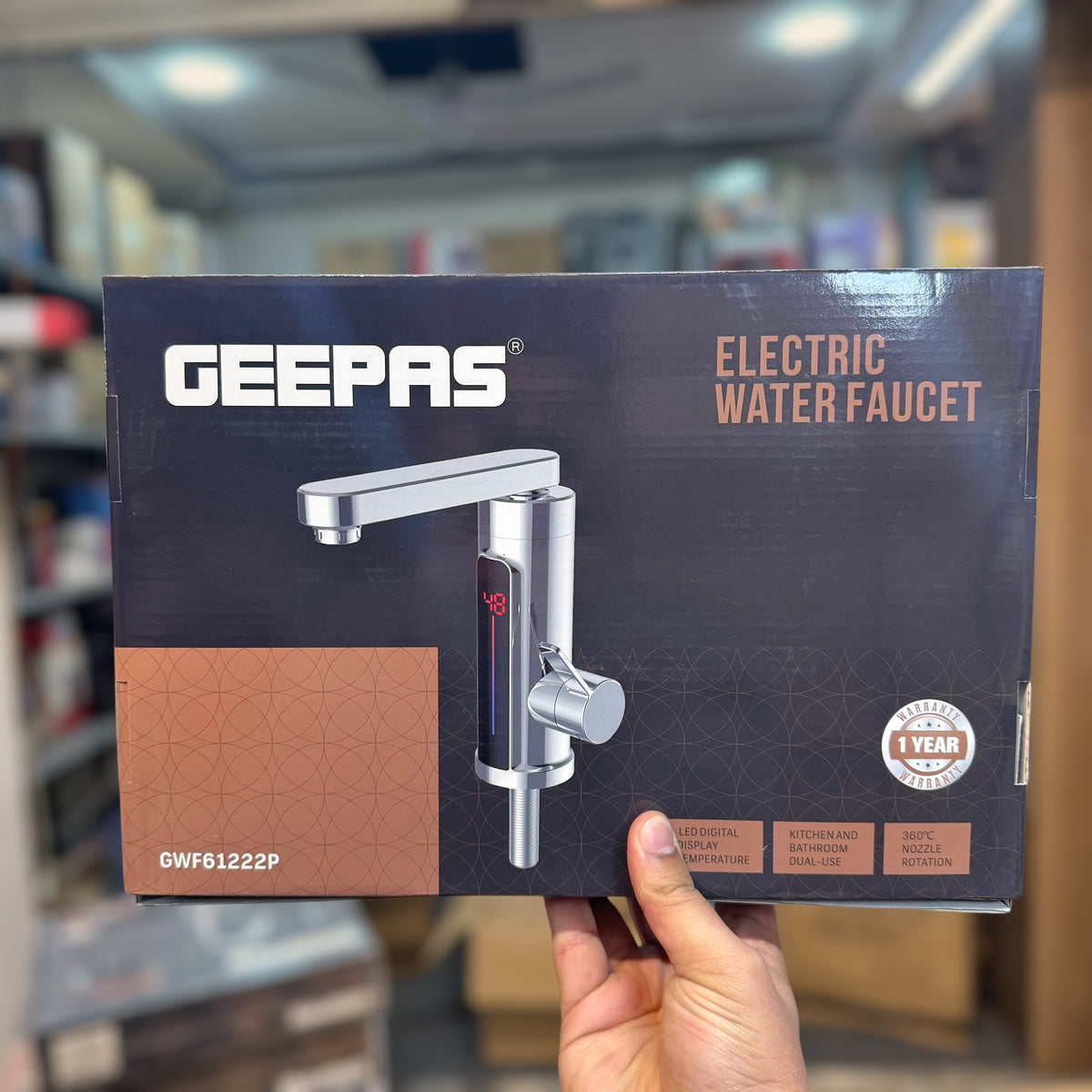 Geepas Electric Water Heating Faucet GWF61223P