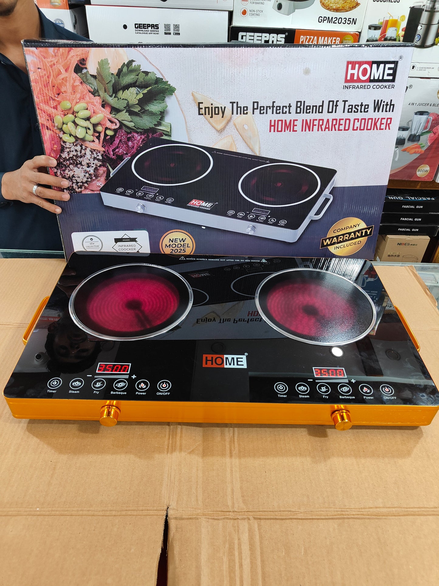 Home  3500W+3500W Double Hot Plate ( infrared cooker)