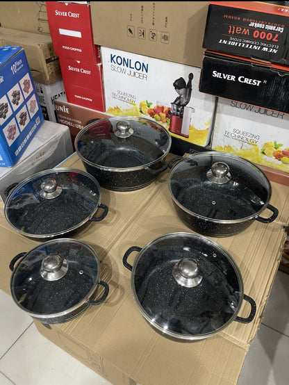 Original Bakhtchie Germany  10Pcs Granite Cookware Set