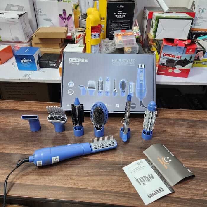 Geepas 8 in 1 Hair Styler(2 years Warranty)(hair dryer)
