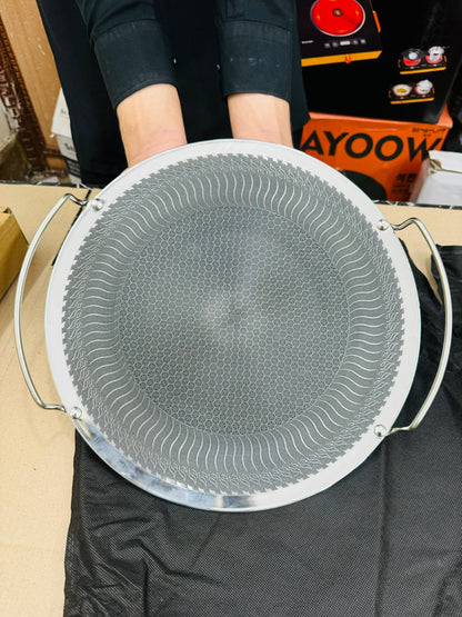 34cm Germany lot honeycomb lesser coating tawa( new model )