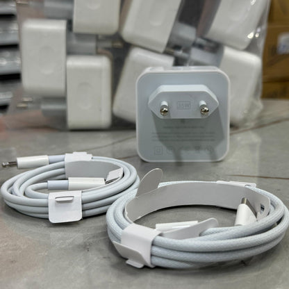 USA Lot Imported 100% Original Apple 35W Dual PD Fast Charger with Free 2 Cables