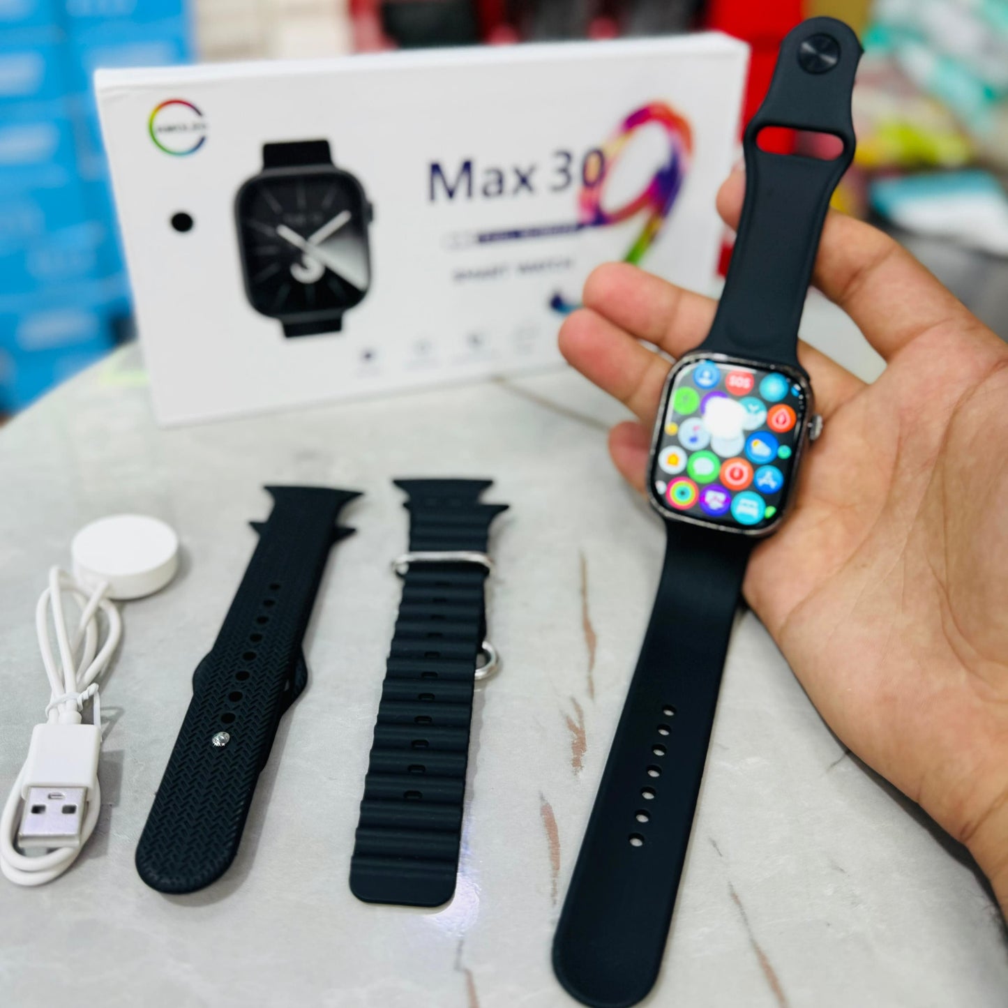 Series 9 [GPS 45mm] Smartwatch Fitness Tracker, ECG Apps, Always-On Amoled Display, Water Resistant