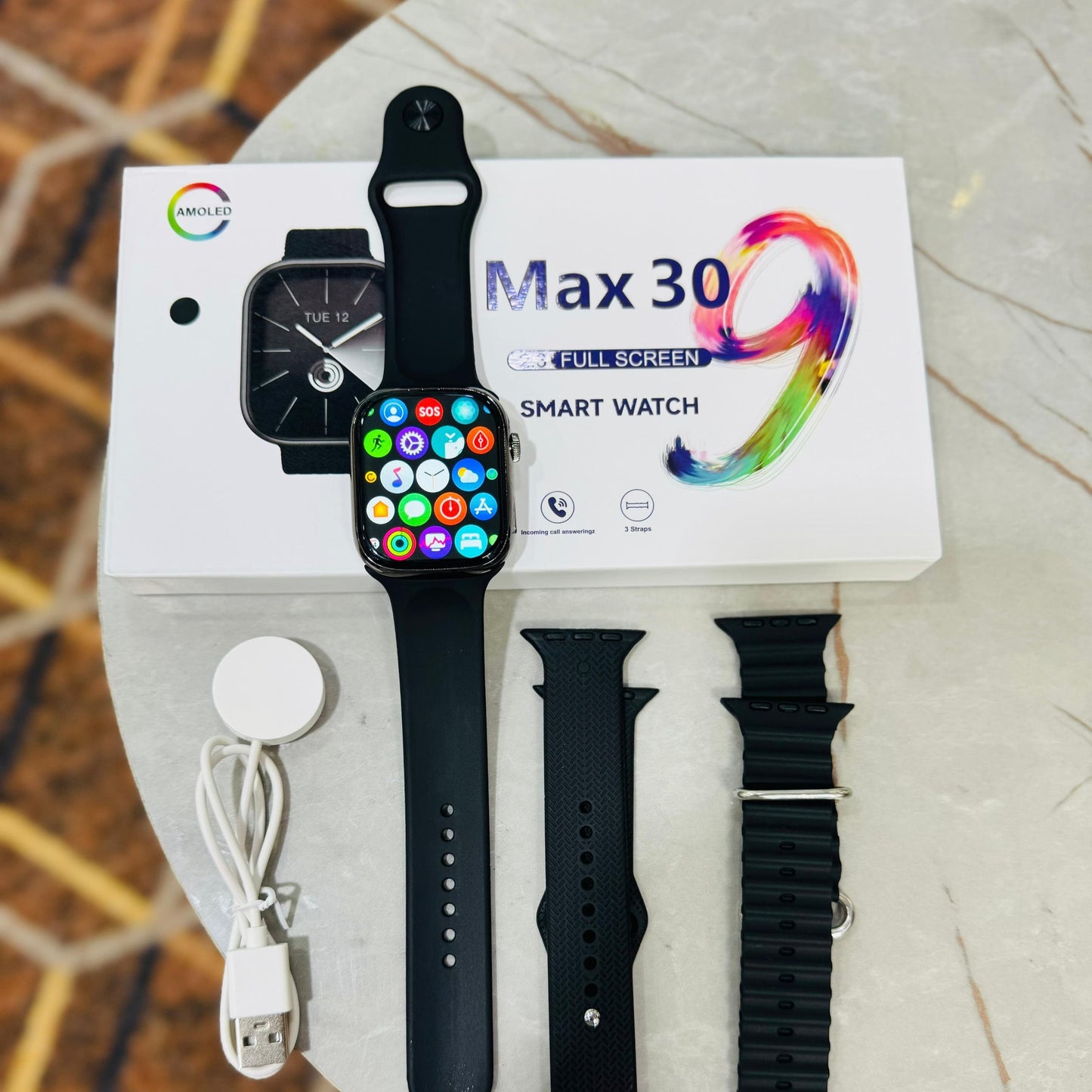 Series 9 [GPS 45mm] Smartwatch Fitness Tracker, ECG Apps, Always-On Amoled Display, Water Resistant