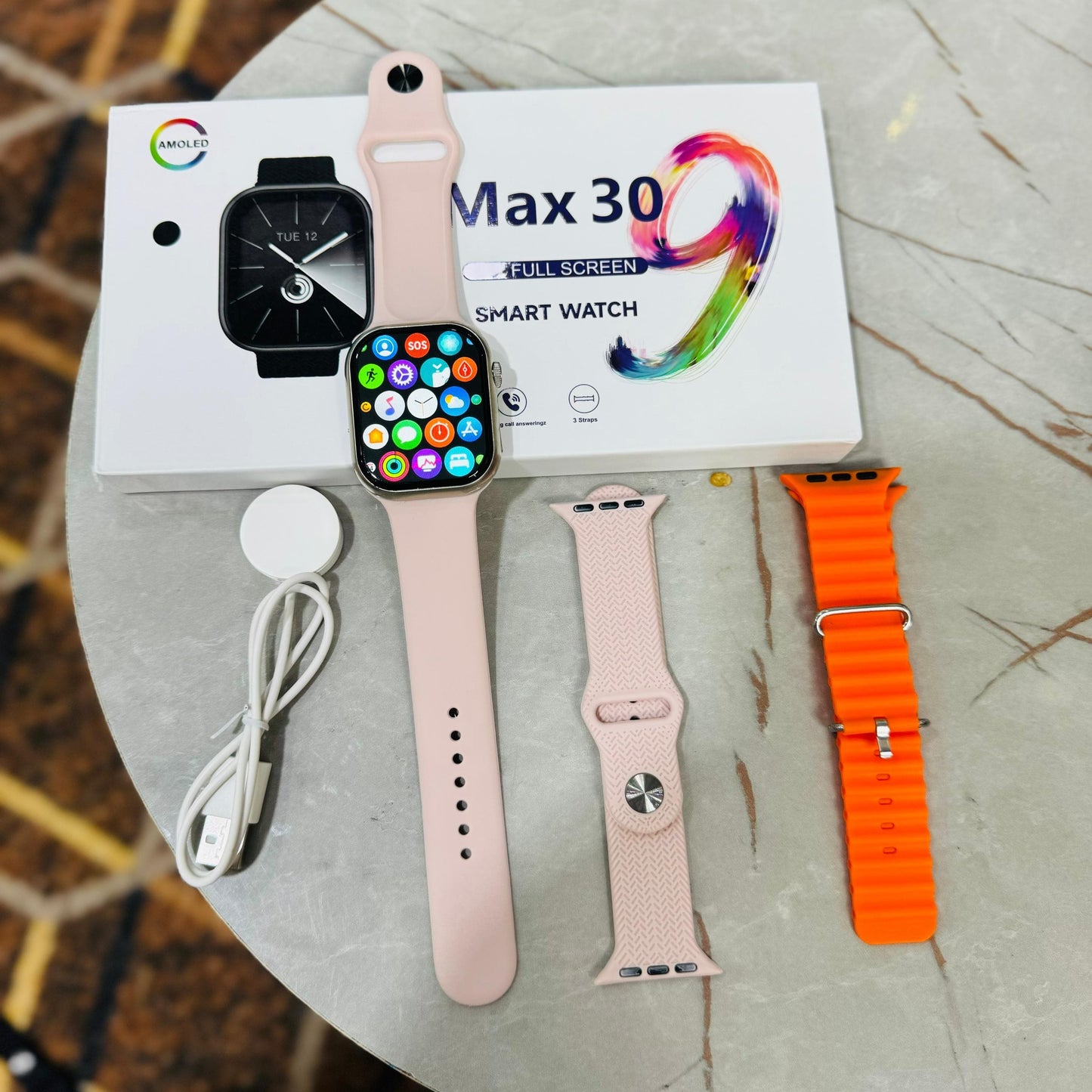 Series 9 [GPS 45mm] Smartwatch Fitness Tracker, ECG Apps, Always-On Amoled Display, Water Resistant