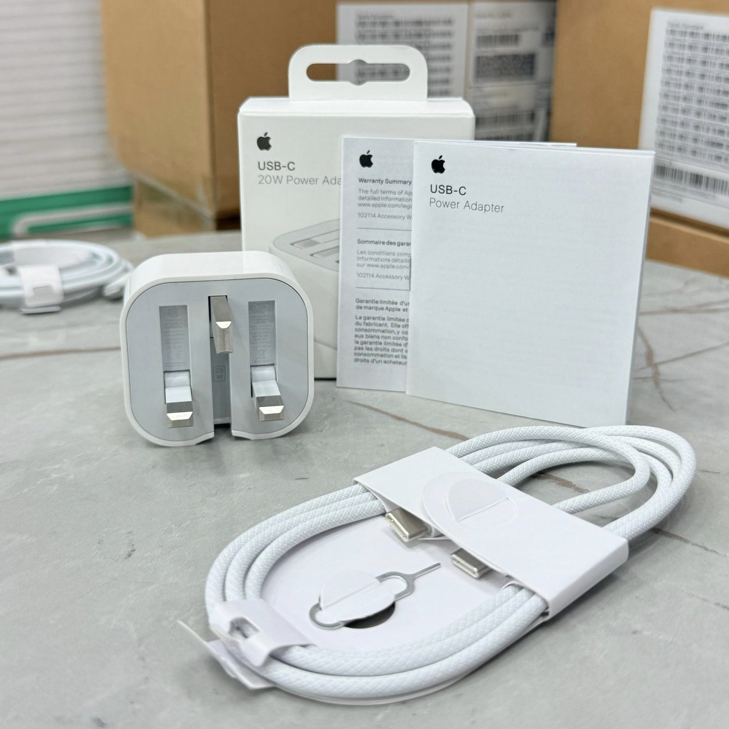 Genuine 20W USB-C Fast Charger for Apple Devices – UK Pin | Lot Imported