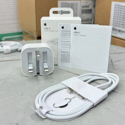 Genuine 20W USB-C Fast Charger for Apple Devices – UK Pin | Lot Imported