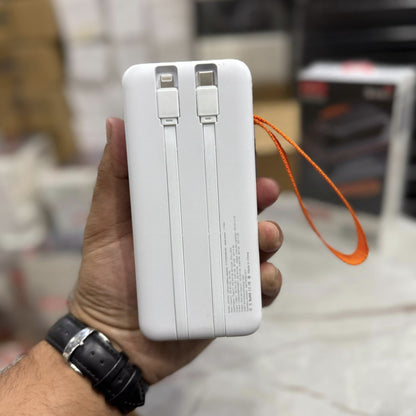 Dubai Lot Imported 30000mAh Portable Charger, Super Fast Power Bank With Built in Cables