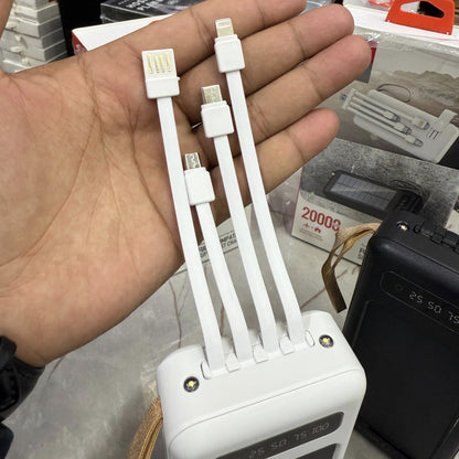 Dubai Lot Imported Solar+Electric 120W 20000mAh Power Bank Super Fast Charging