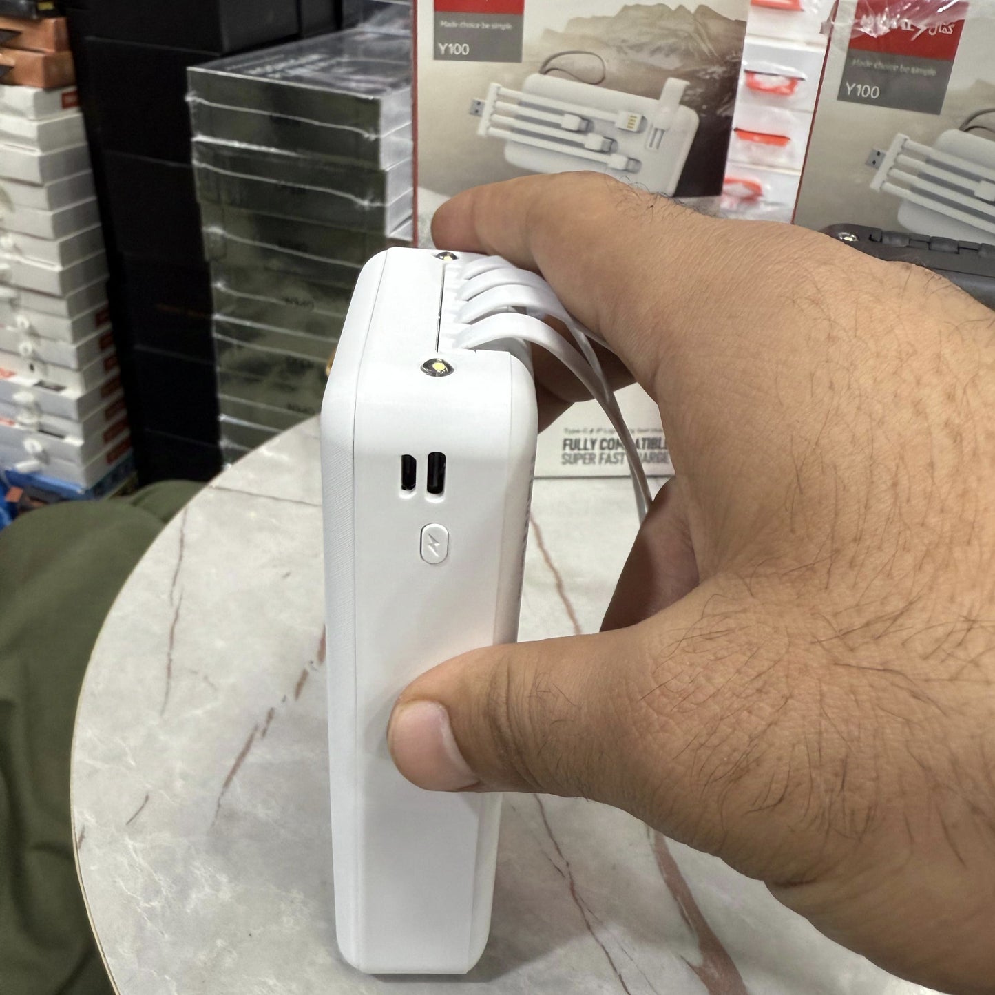 Dubai Lot Imported Solar+Electric 120W 20000mAh Power Bank Super Fast Charging