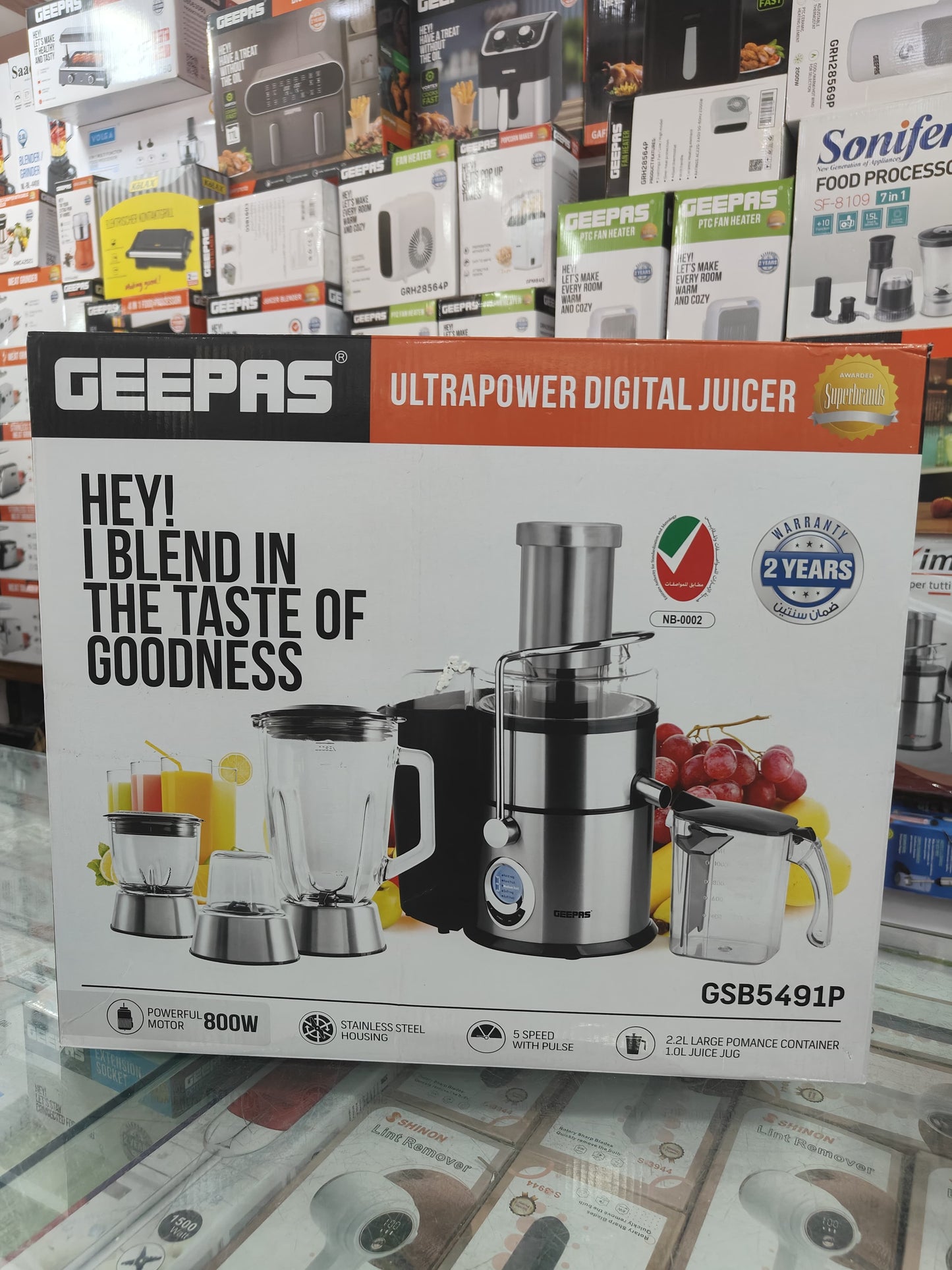 Geepas Ultrapower digital 4 in 1 juicer blender