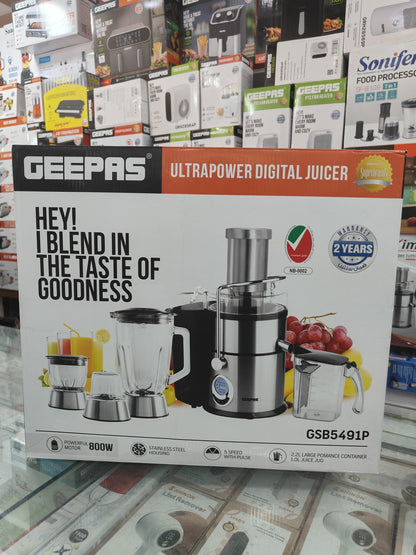 Geepas Ultrapower digital 4 in 1 juicer blender