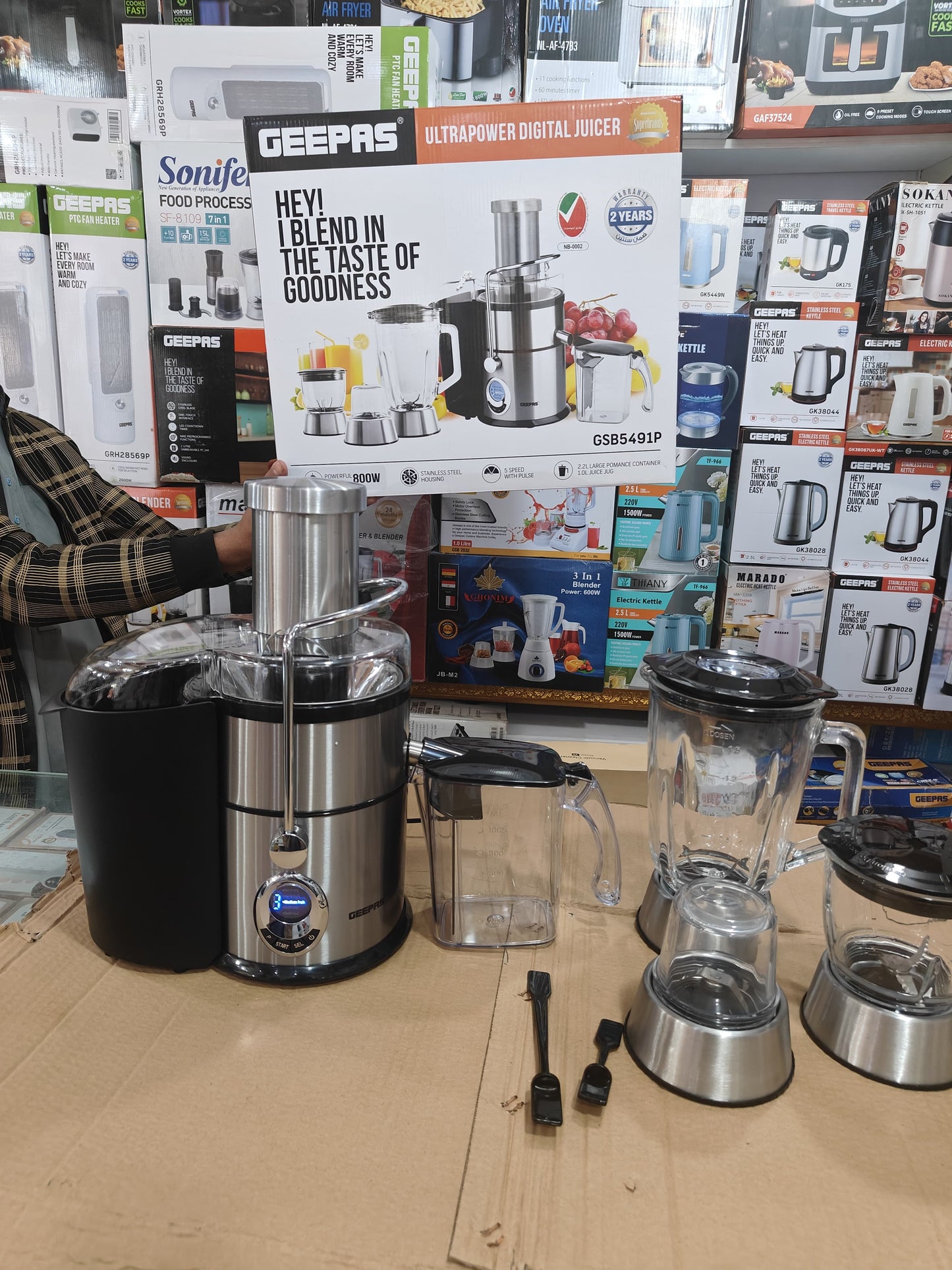 Geepas Ultrapower digital 4 in 1 juicer blender