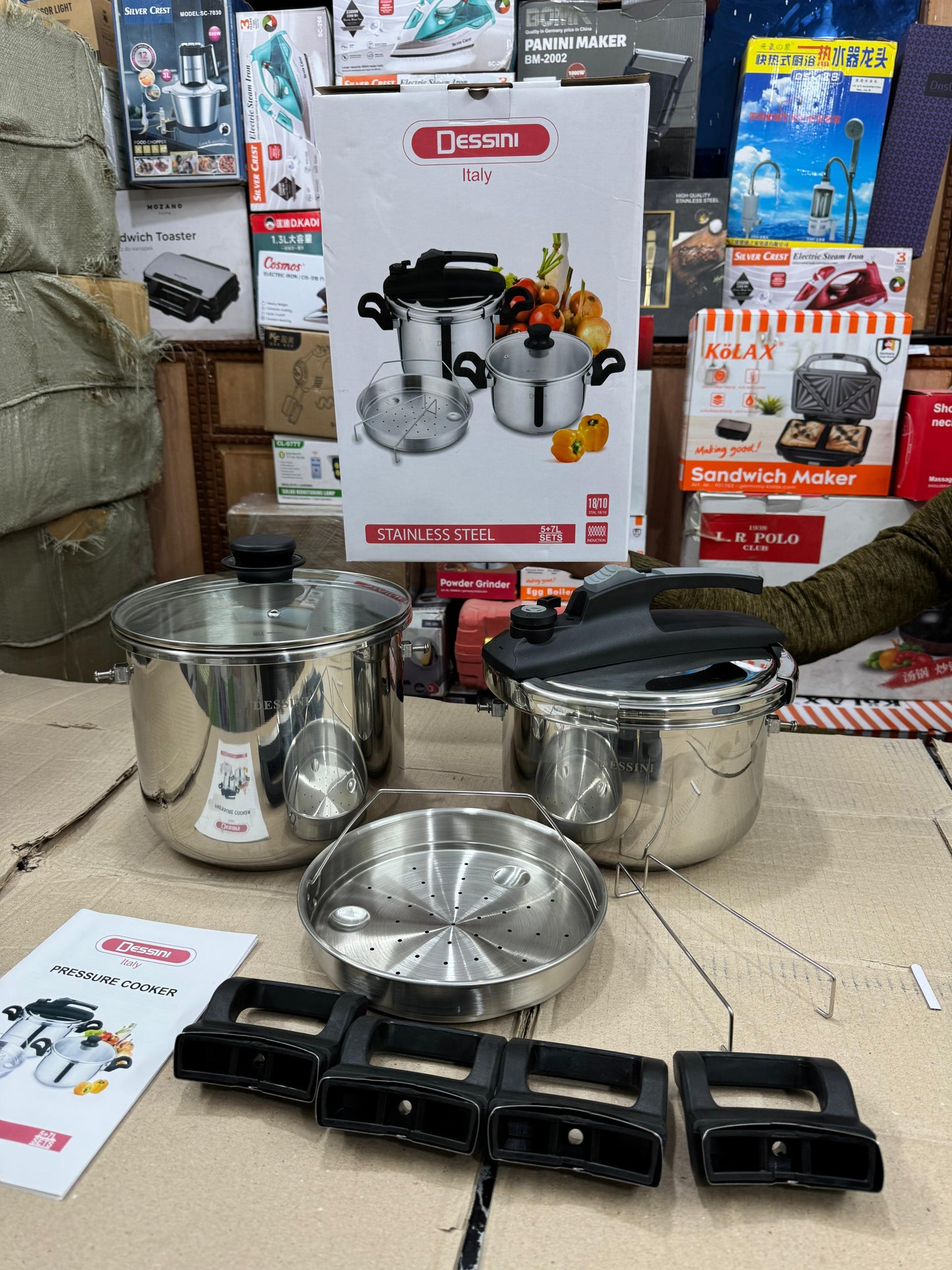 DESSINI Italy 3 in 1 pressure cooker set