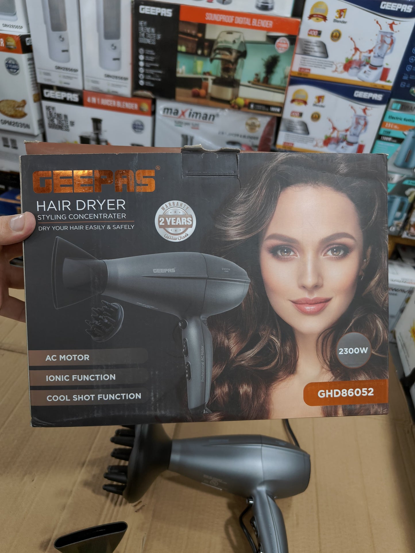 GEEPAS professional hair dryer GHD 86052