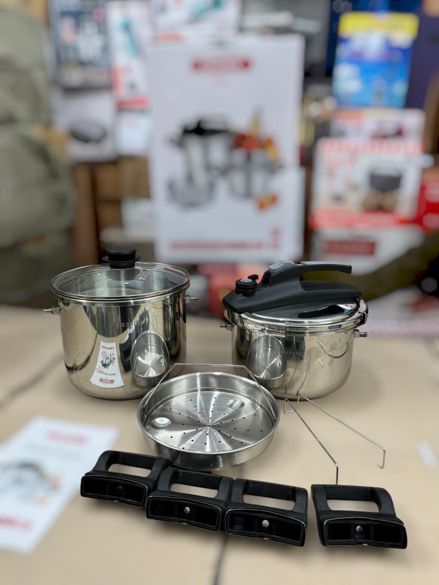 DESSINI Italy 3 in 1 pressure cooker set