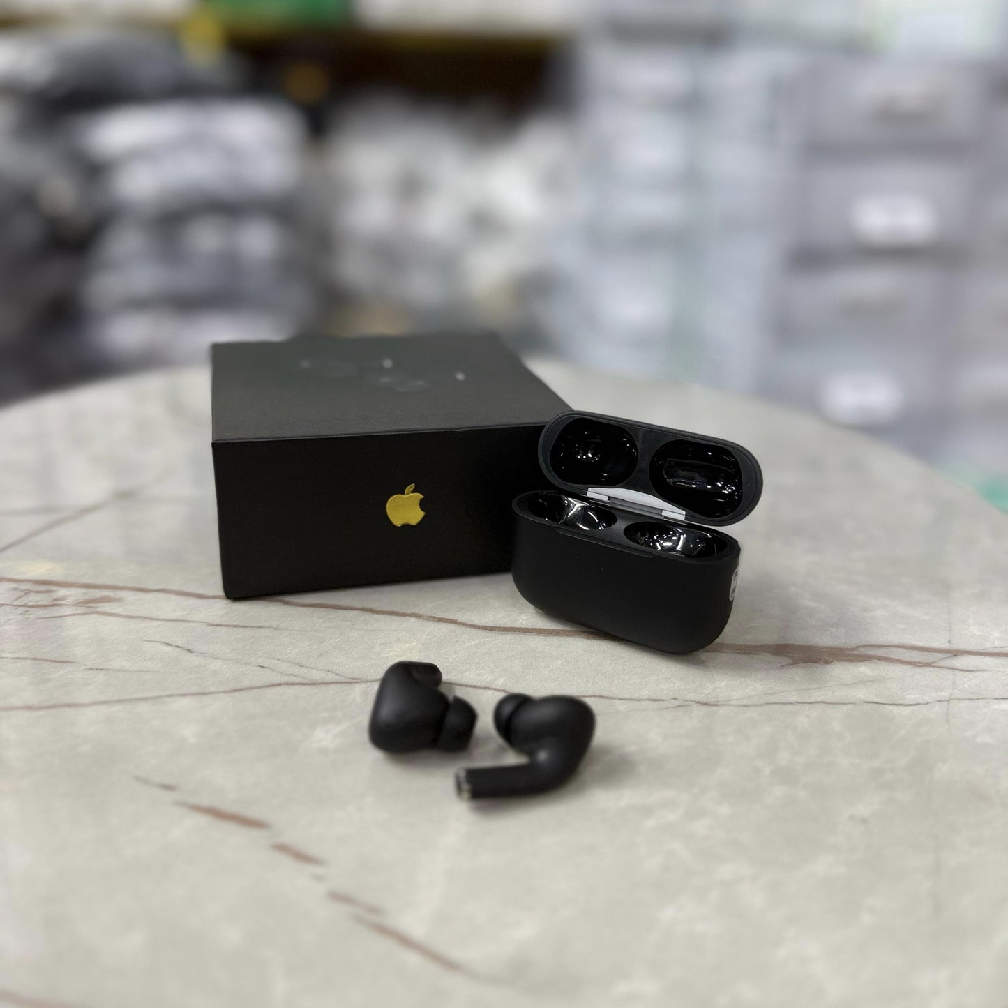 Made in USA AirPods Pro 2nd Gen (Black) – Latest Generation with MagSafe Charging Case (USB-C), Active Noise Cancelling & Spatial Audio