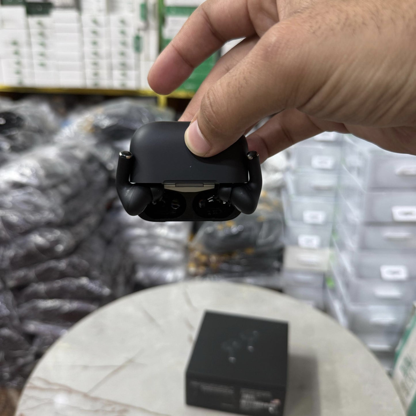 Made in USA AirPods Pro 2nd Gen (Black) – Latest Generation with MagSafe Charging Case (USB-C), Active Noise Cancelling & Spatial Audio