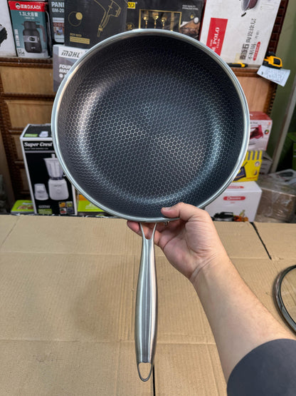 30 cm Honeycomb lesser coating flat Fry Pan