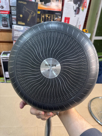30 cm Honeycomb lesser coating flat Fry Pan