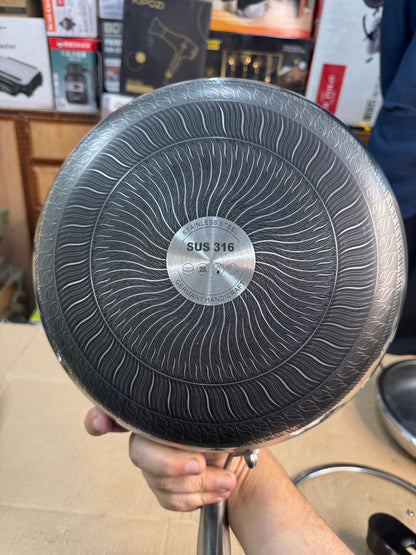 28 cm Honeycomb lesser coating flat Fry Pan