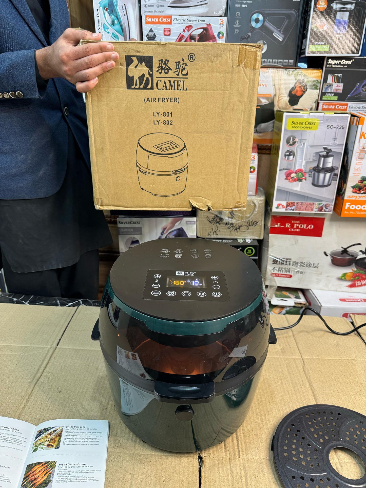 Lot Imported Camel Brand 5.5L Air Fryer
