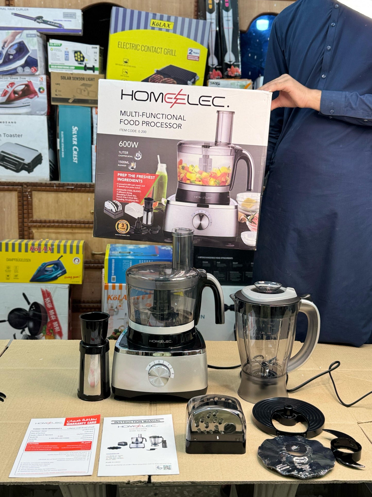 Home Elec Multifunctional Food Processor E-200