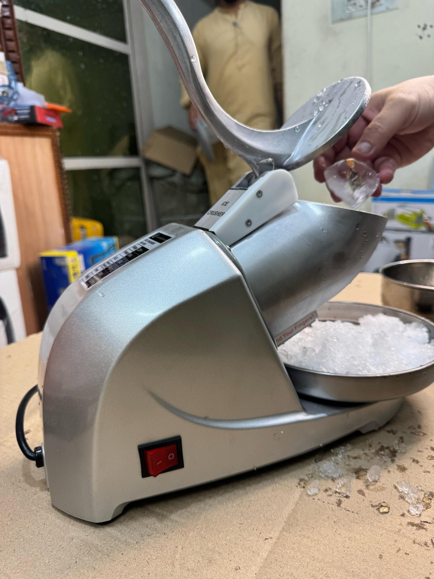 ancher plus ice crusher machine 300w