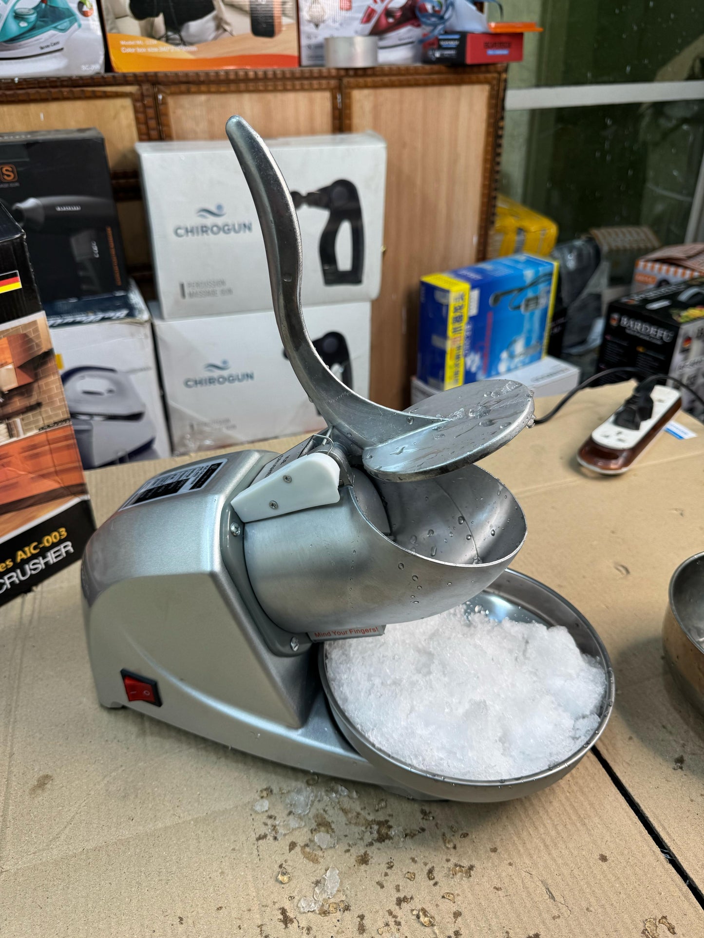 ancher plus ice crusher machine 300w