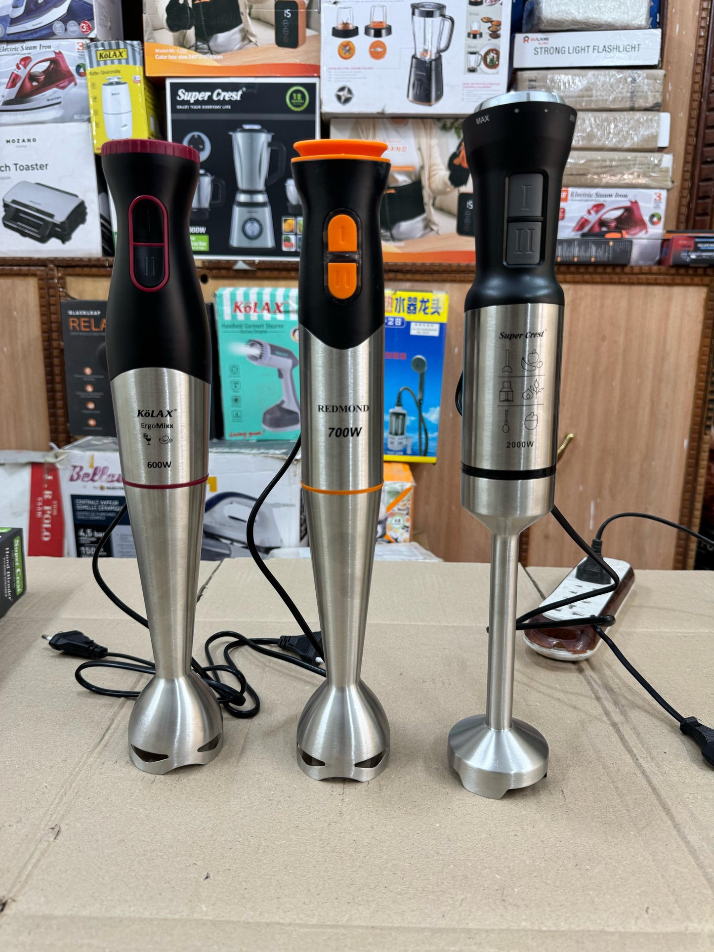 super crest , Kolax , Redmond hand blender