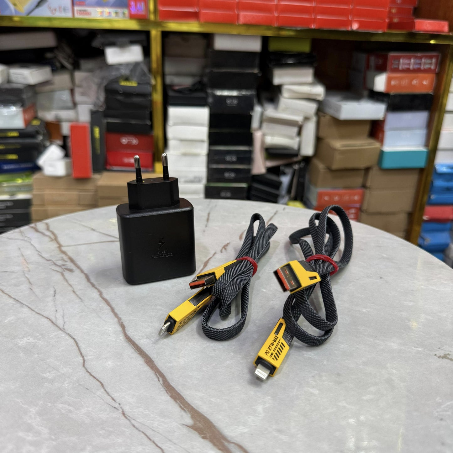 Super Fast 65W USB-C made in Vietnam Charger | Dual PD + 2 Free 4-in-1 Cables