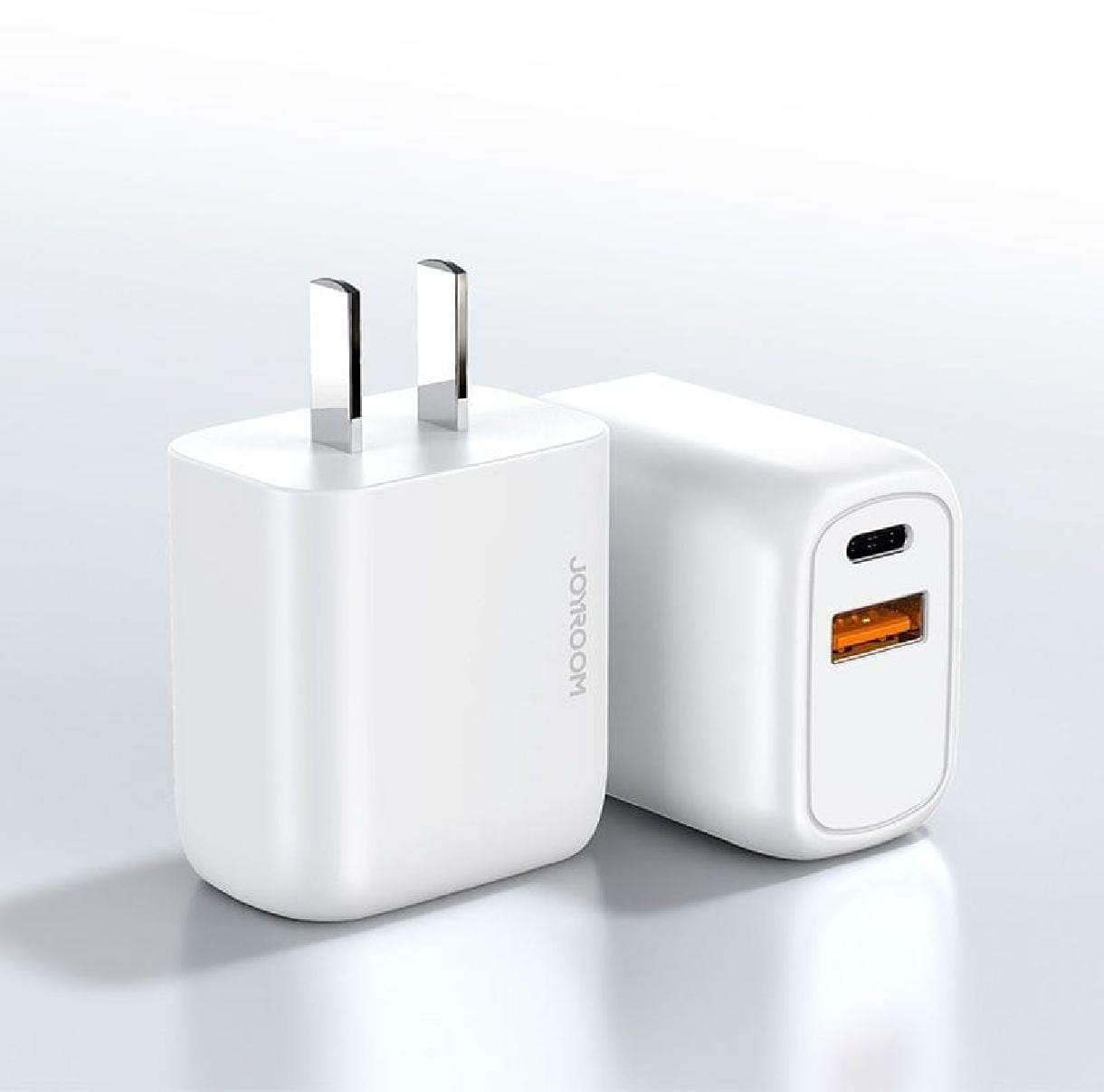 Original JOYROOM 20 Watt Smart Dual Port USB and C PD+QC3.0 Travel Charger