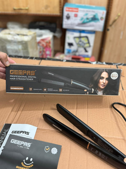 Geepas professional digital  hair straightener GHS 86003nv