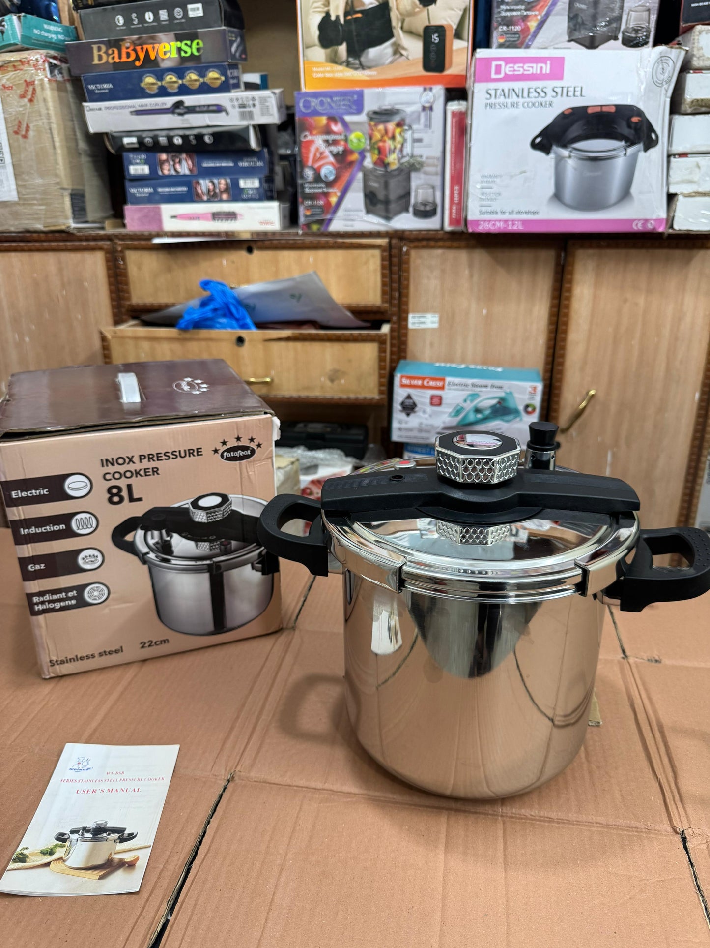 Italy lot 8L stainless steel pressure cooker