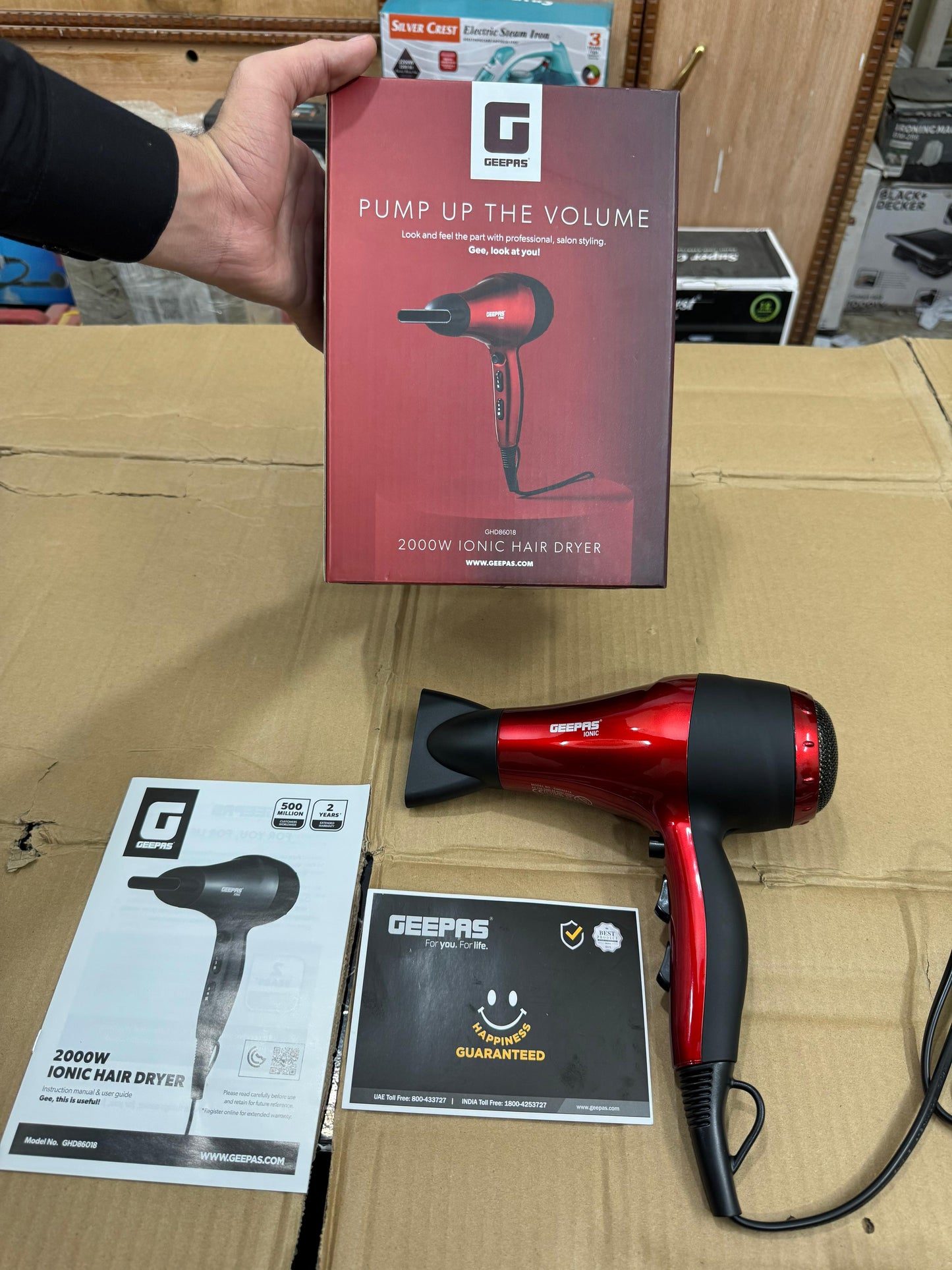 Geepas professional IONIC hair dry GHD 86018