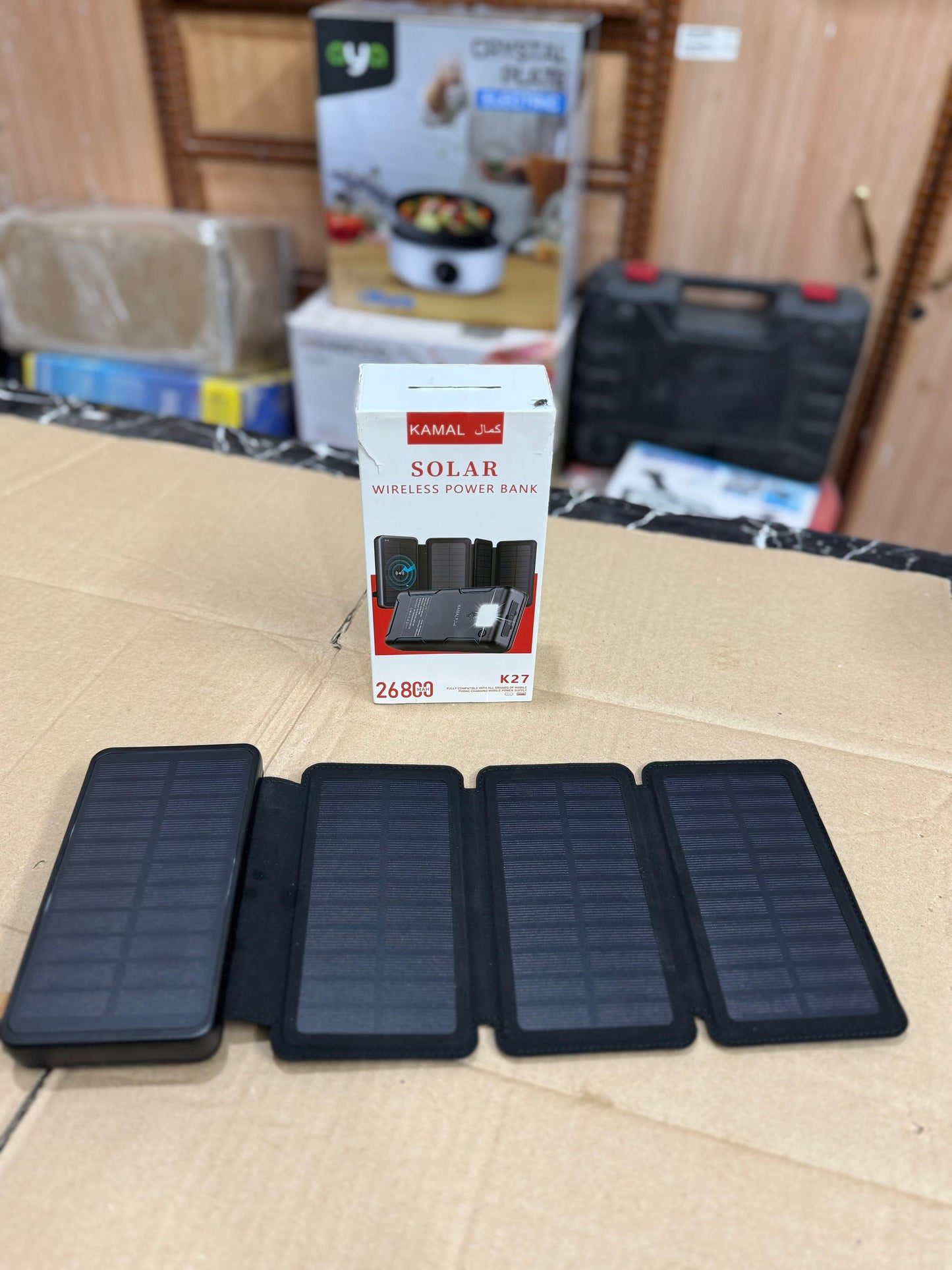 Solar Plate Power Bank (26800) MAH