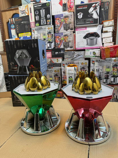 Diamond cutlery golden 24 pcs set