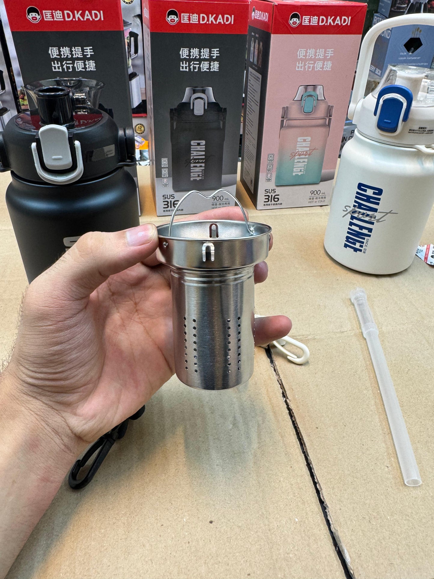 Okadi 900ml double steel water bottle