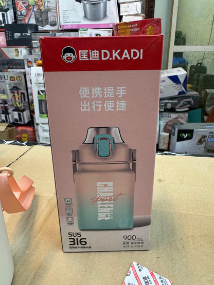 Okadi 900ml double steel water bottle