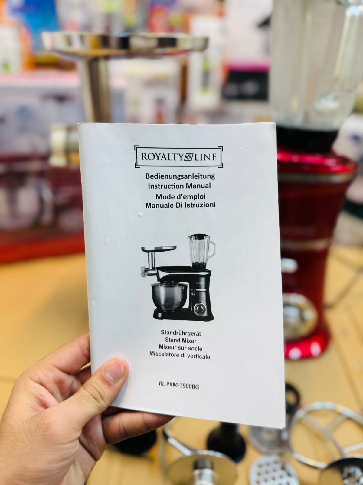 Royalty line Germany 6.5L kitchen master 1900 watt stand mixer